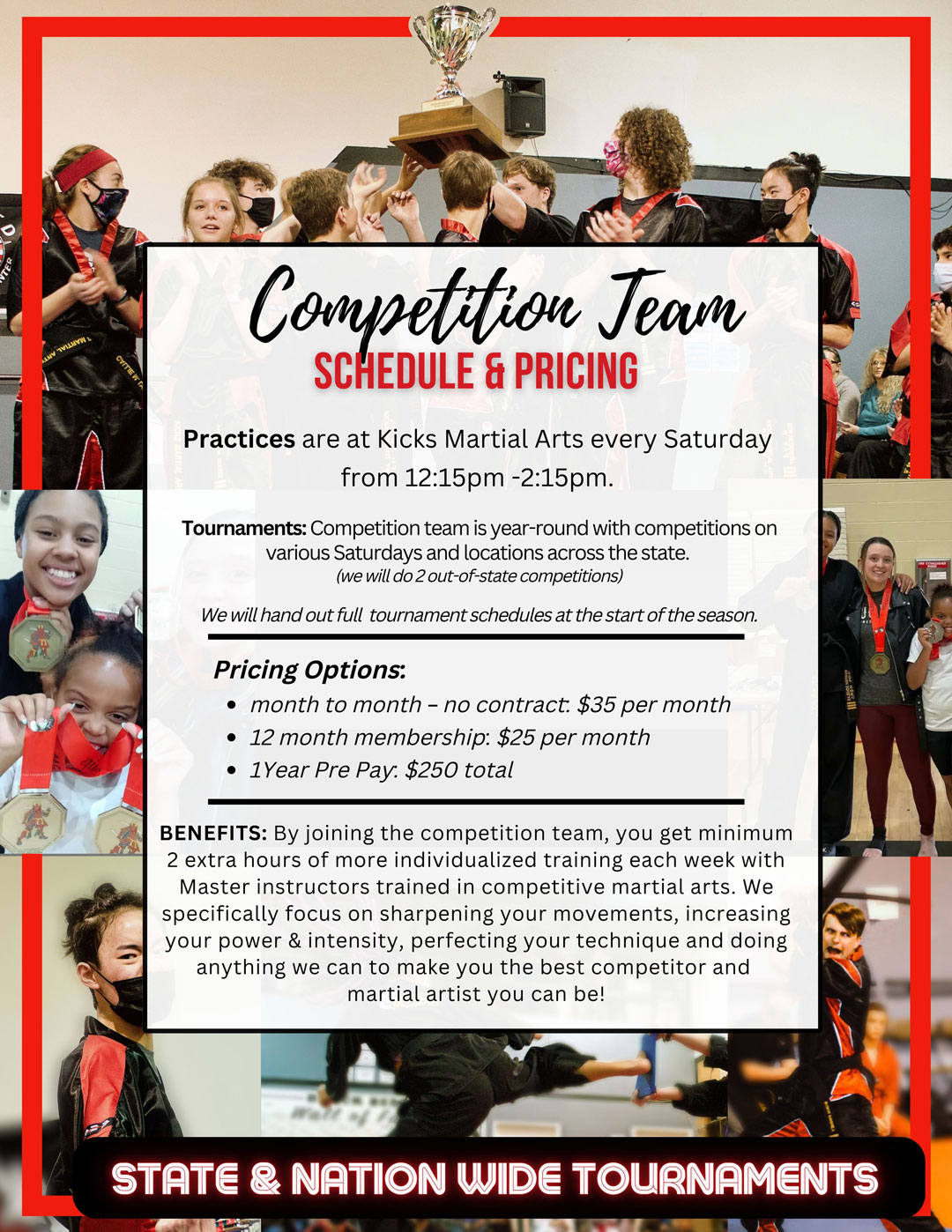 Competition Team Flyer Back